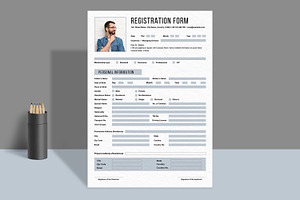 Registration Form Layout, a Stationery Template by ContestDesign