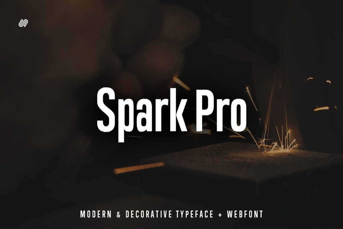 Spark Pro - Decorative Typeface, a Sans Serif Font by Webhance Studio