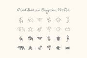 Hand Drawn Origami Vector, an Animal Illustration by Storyteller Imagery (Thumbnail 2 of 8)