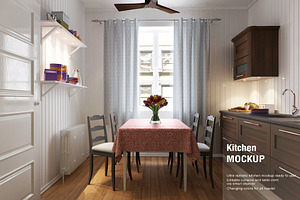 Kitchen Curtain Mock-up