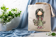 Whimsical Little Girls Gardening C, an Empty State Illustration by SVGArt (Thumbnail 5 of 9)