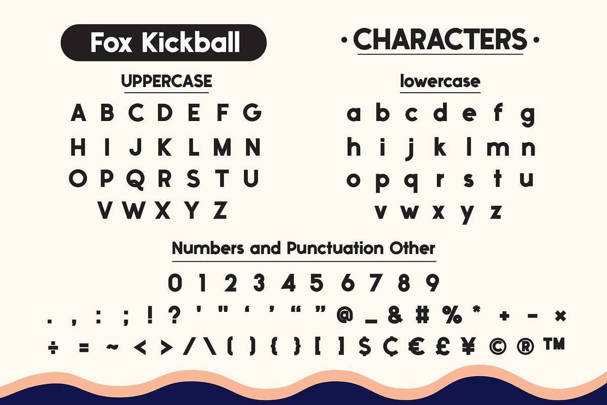 Fox Kickball Font Duo, a Sans Serif Font by Fox7 By Rattana (Photo 7 of 11)