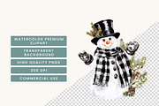 Black & White Christmas Clipart, a Seasonal Illustration by BusyDaydesign (Thumbnail 7 of 9)