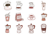 Coffee Lover PNG Clipart Bundle, a Seasonal Illustration by CitraGraphics (Thumbnail 4 of 5)