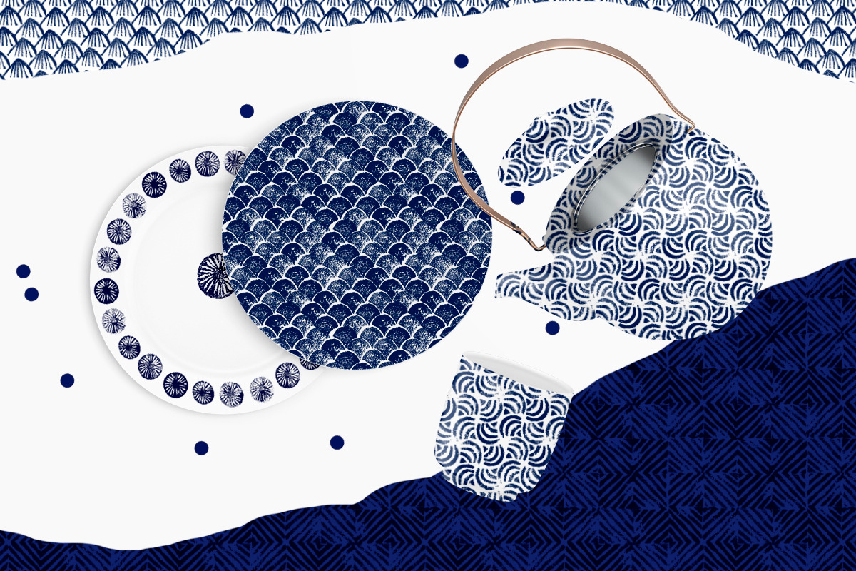 Japanese Vector Patterns & Elements, a Pattern Graphic by Julie&Taily (Photo 19 of 24)