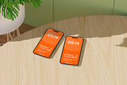 Saga Device Mockup on Table, a Device Mockup by orenjidesign (Thumbnail 10 of 13)
