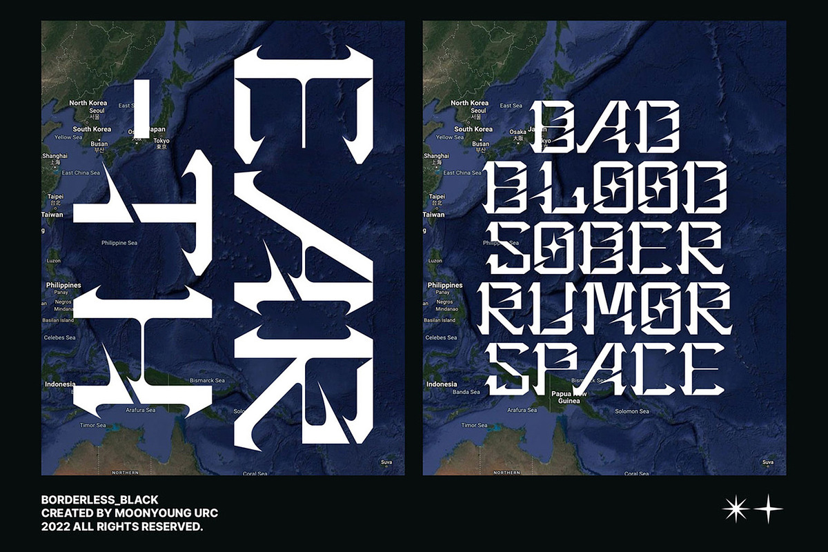 Font Borderless, a Font by Ohsocool Studio (Photo 4 of 6)