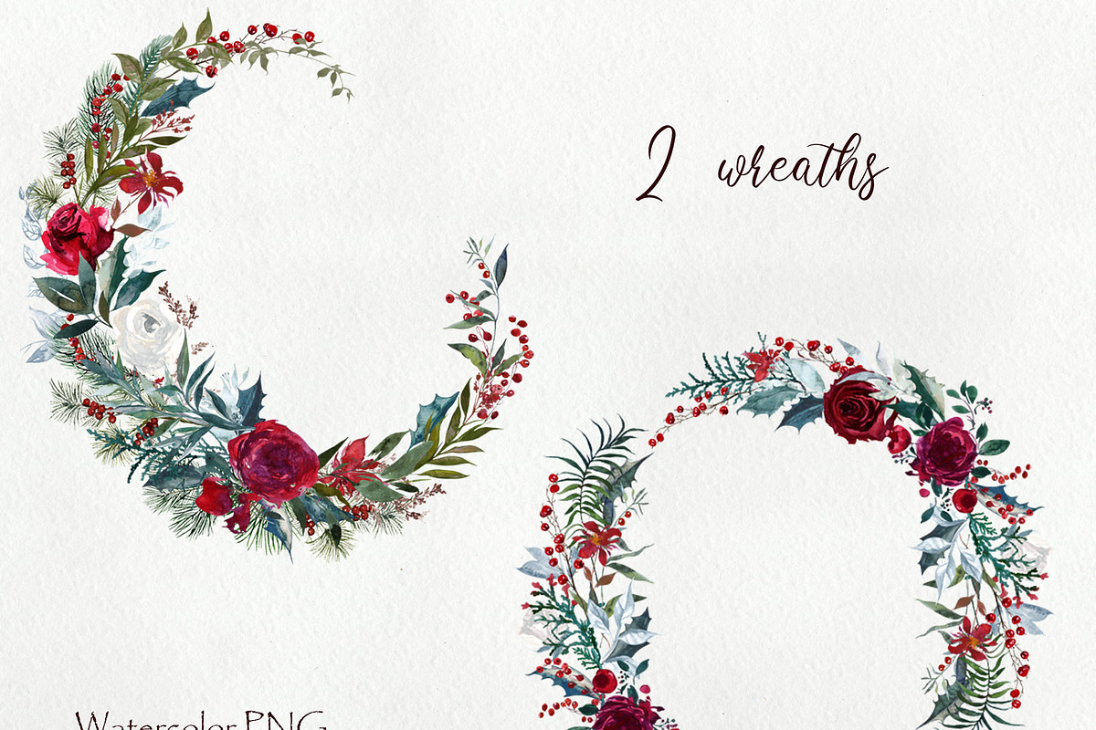 PNG Files Winter fantasy 3, a Decorative Illustration by Art Watercolor Stories (Photo 3 of 7)