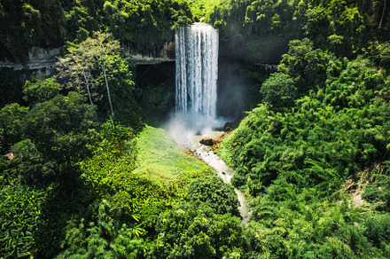 Waterfall in the forest in bolaven plateau Laos, a Nature Photo by Art Rachen