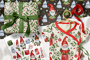 Watercolor Christmas Gnome Bundle, a Seasonal Illustration by Red Ink (Thumbnail 2 of 10)