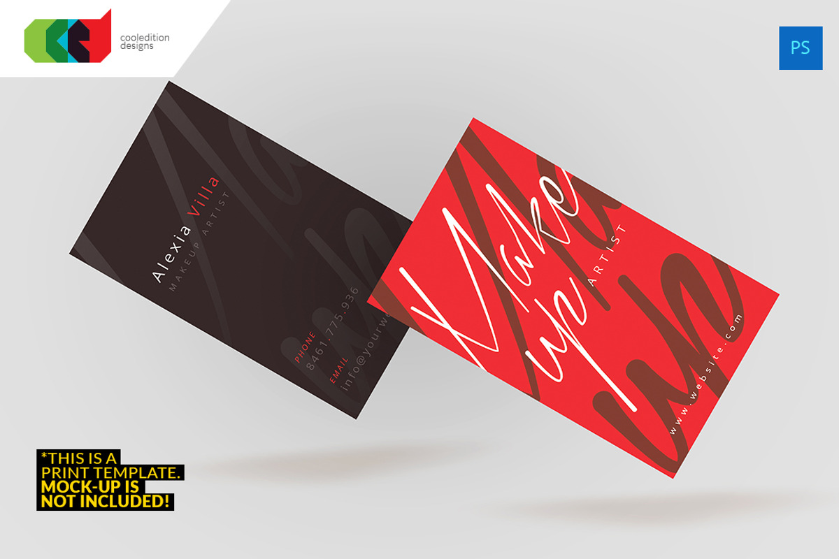 Makeup Artist - Business Card 53, a Business Card Template by Cooledition (Photo 4 of 5)
