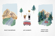 Watercolor travel bundle, summer set, a Person Illustration by LyubovZaytseva (Thumbnail 18 of 20)