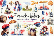French Vibes Clipart, an Object Graphic by Anna Design Studio (Thumbnail 1 of 9)