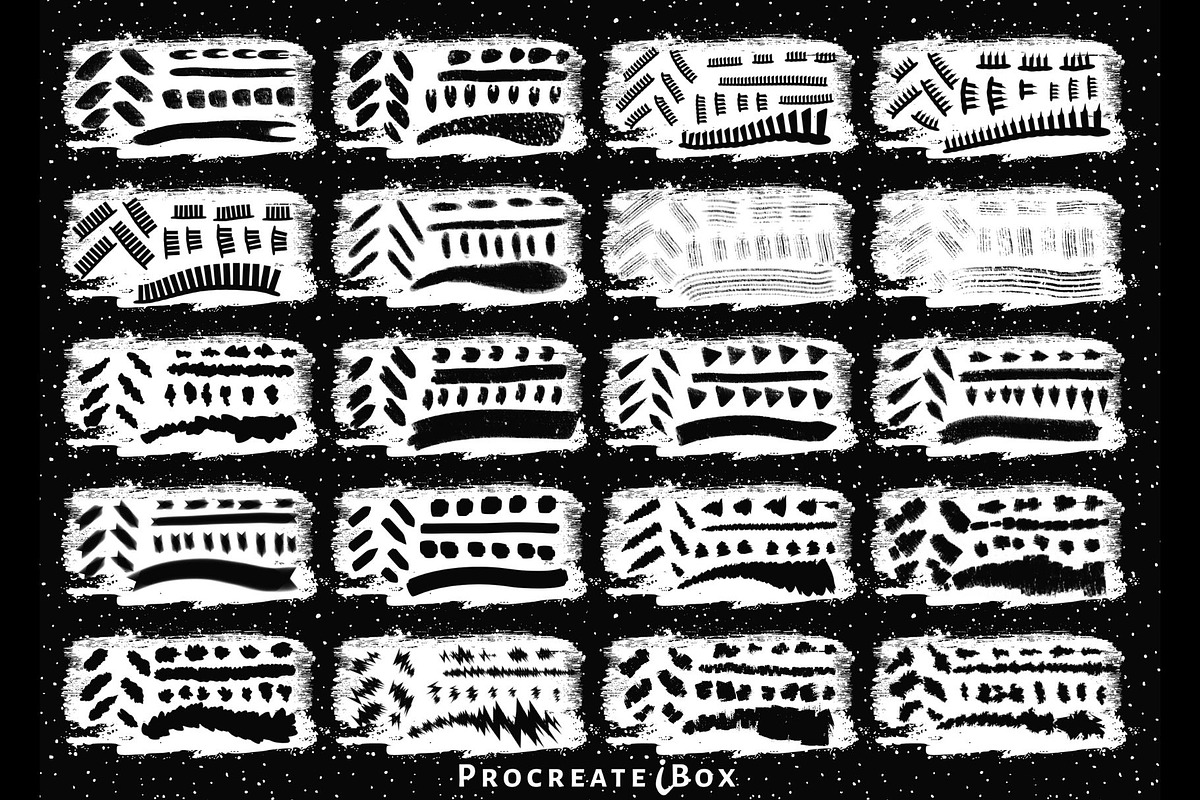 Procreate linocut brushes, a Brush Add-On by ProcreateiBox (Photo 4 of 11)