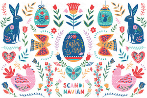 Easter Folk Art Collections Set