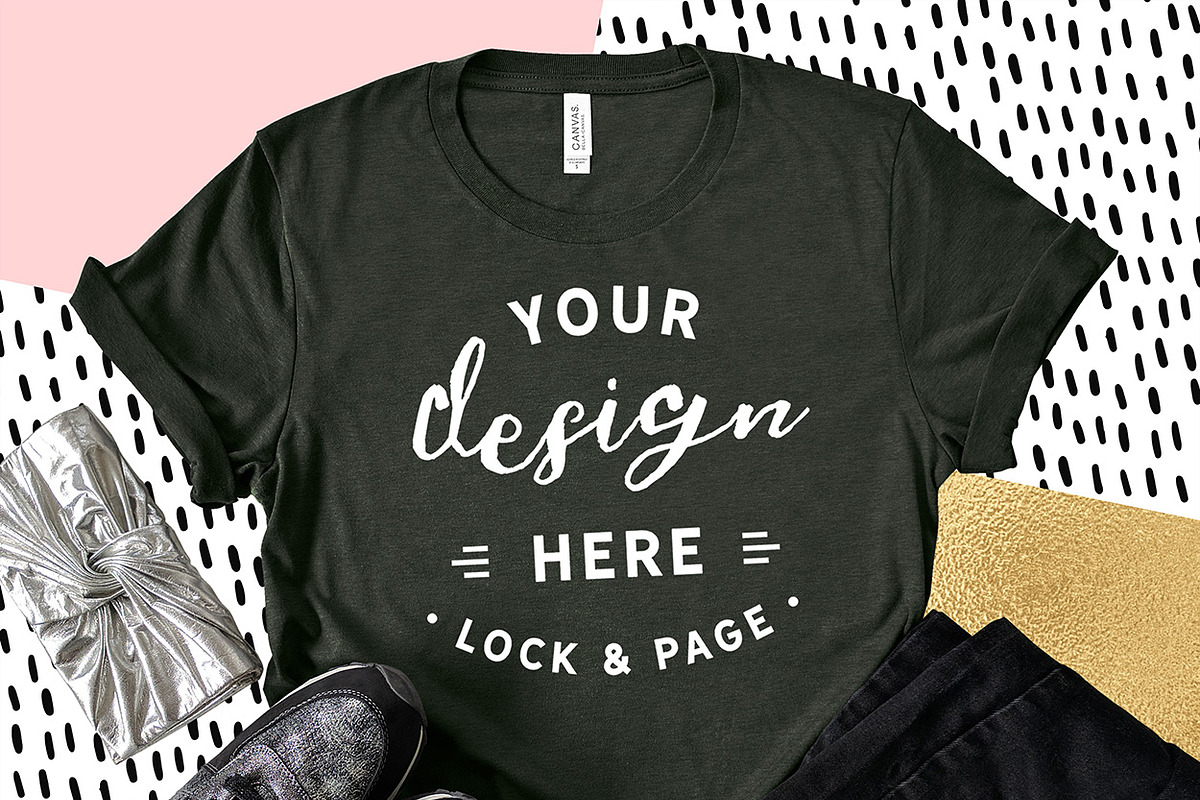 Bella Canvas 3001 Graphic Mockups, a Shirt Mockup by lock and page (Photo 24 of 65)