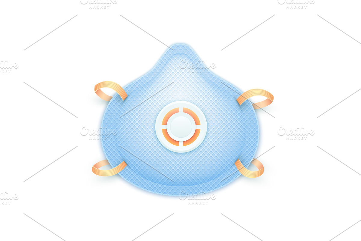 Realistic Vector Masks, a Healthcare Illustration by Alex Serada (Photo 2 of 6)