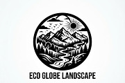 60 Eco Globe Landscape Silhouette, a Technology Illustration by Amazin_art (Thumbnail 33 of 44)