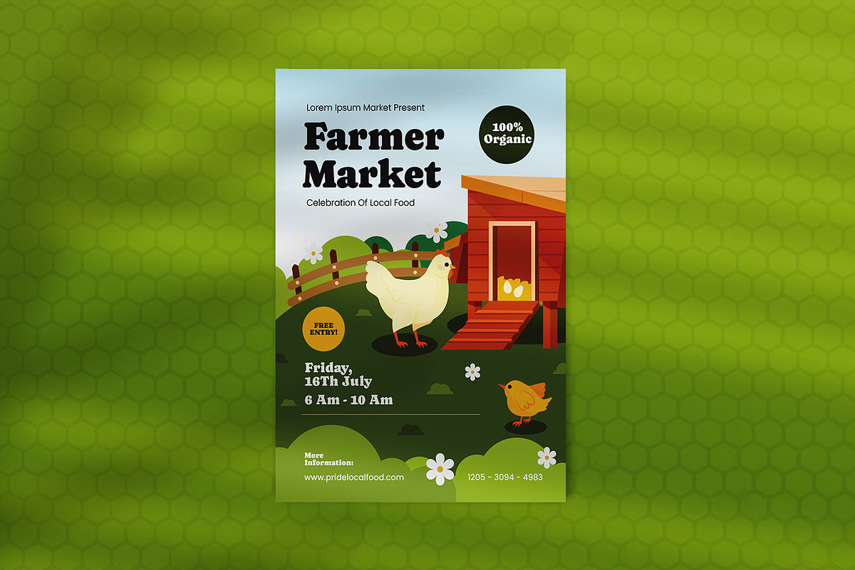 Farmer Market - Poster Template, a Poster Template by StreaksideStd (Photo 2 of 2)