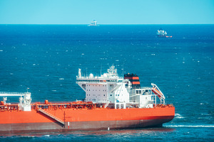 Telephoto oil tanker at sea, an Industrial Photo by SkyNext