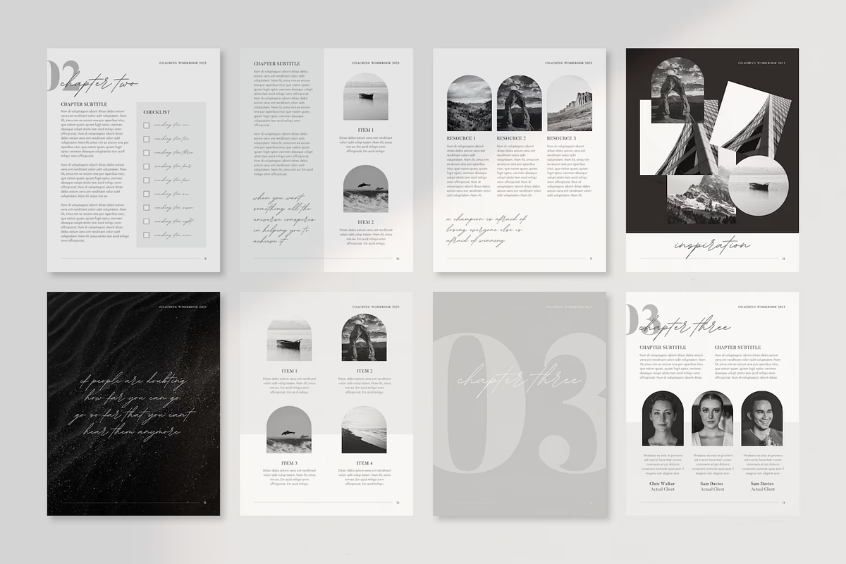 Black and White Ebook Template, a Marketing Template by frommakertomaker (Photo 4 of 10)