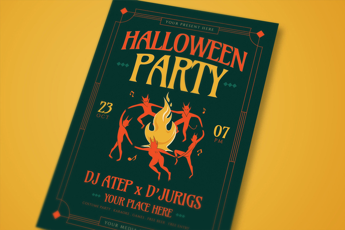 Halloween Music Festival Flyer, a Flyer Template by megarez (Photo 2 of 3)