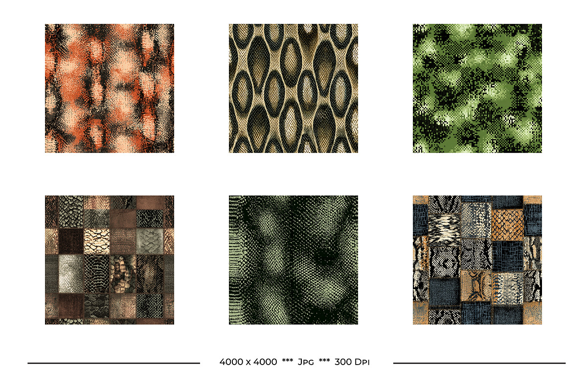Snakeskin Retro Art Style Designs, a Pattern Graphic by karenfoleyphoto (Photo 7 of 10)