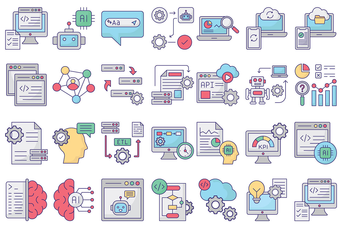 AI and SaaS Vector Icons Collection, a Solid Icon by Vector Portal (Photo 5 of 6)