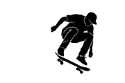 skateboard trick silhouettes showcas, an Illustration by Amazin_art (Thumbnail 13 of 31)