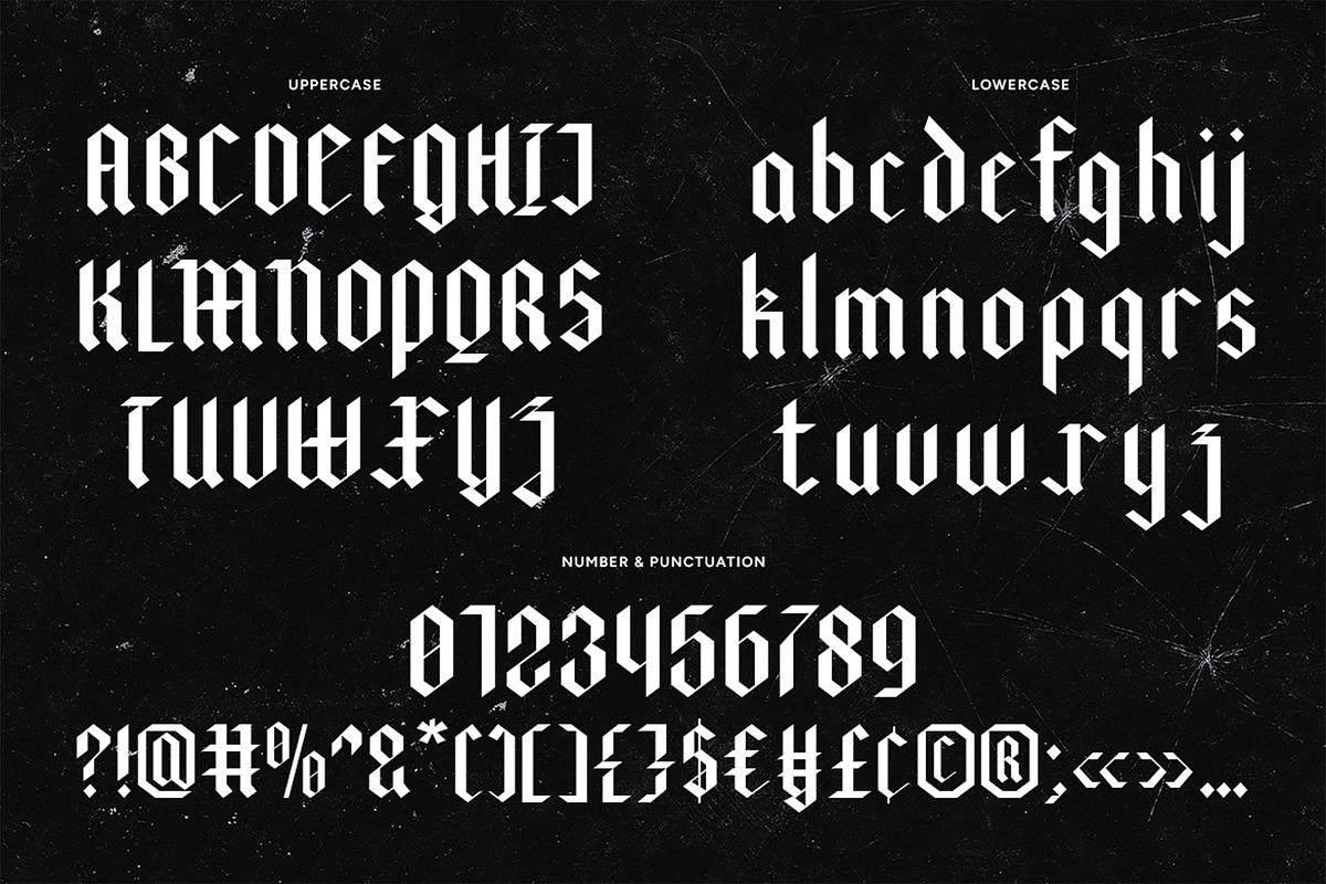 Blackville - Gothic Blackletter Font, a Blackletter Font by Pekotype (Photo 3 of 15)