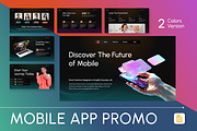 Mobile App Promo Google Slides, a Presentation Template by Antstheme (Thumbnail 1 of 4)