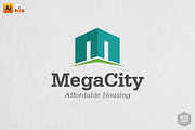 Mega City Real Estate Logo Template, a Branding & Logo Template by WebCraft (Thumbnail 1 of 4)