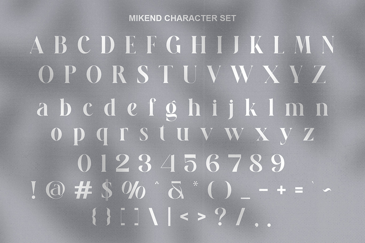 Mikend Modern Serif Font, a Serif Font by Alfinart (Photo 8 of 10)
