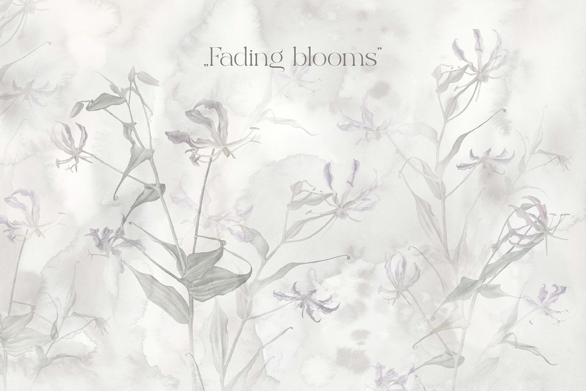 Glorioza floral wall mural, a Wallpaper Graphic by Timofi Art (Photo 4 of 18)