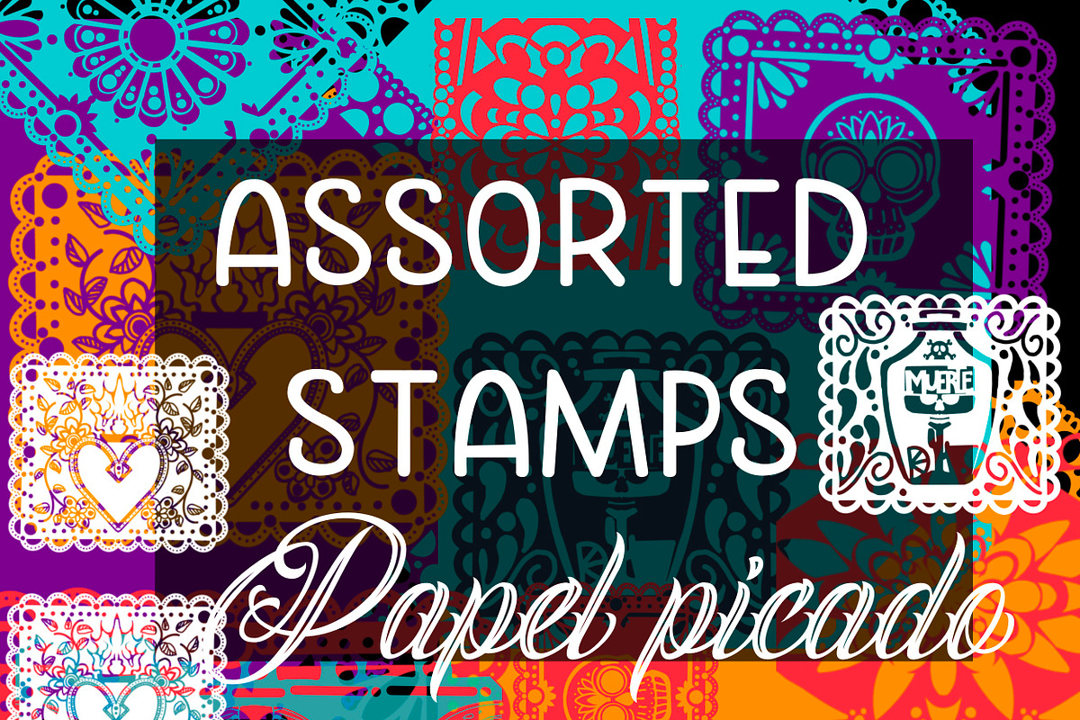 Procreate brush set Papel picado, a Brush Add-On by Courtney Leigh creates (Photo 3 of 5)