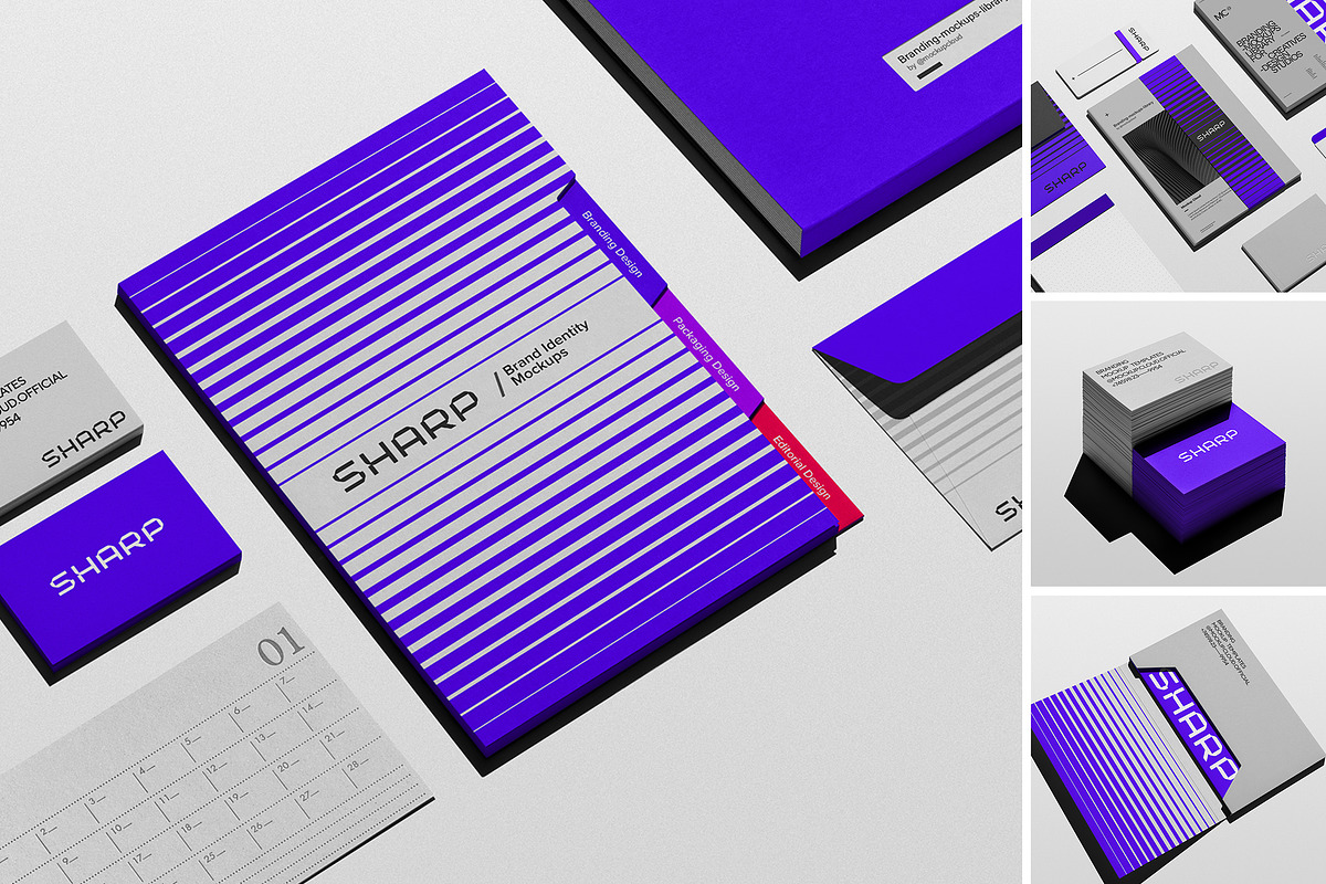 Branding Stationery Mockups, a Product Mockup by Mockup Cloud (Photo 1 of 9)