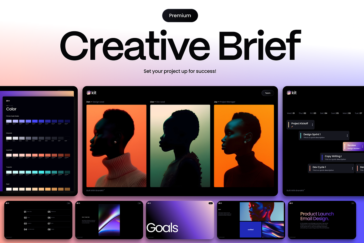 Ultimate Creative Brief, a Presentation Template by BrandKit (Photo 1 of 8)