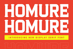 Homure New Display Serif Font