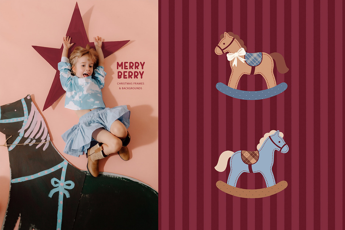 MerryBerry Christmas Frames & Papers, an Object Graphic by alonahaidash (Photo 13 of 15)