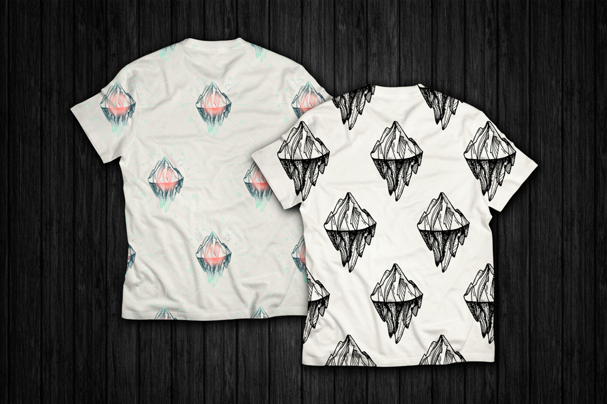 Vintage Mountain Print & Patterns, a Pattern Graphic by barsrsind (Photo 3 of 3)
