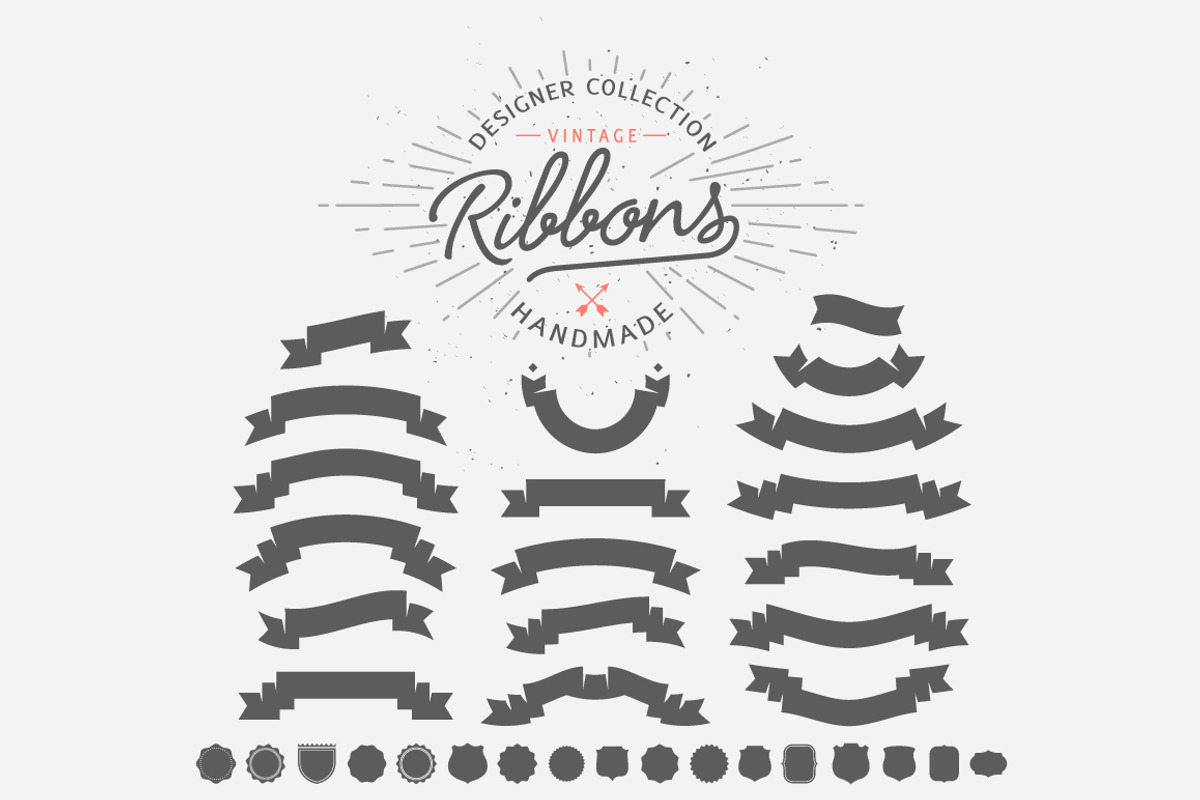 70+ Vintage Ribbons, an Illustration by VectorBakery (Photo 4 of 5)