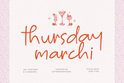 Thursday Marchi Sticky Note Font, a Script Font by Letterena Studios Script (Thumbnail 1 of 15)