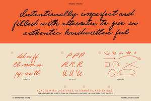 VS Grandma's Recipe Handwritten Font