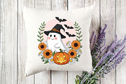 Ghost Witch Pumpkin Fall PNG Clipart, an Illustration by Designking (Thumbnail 2 of 4)