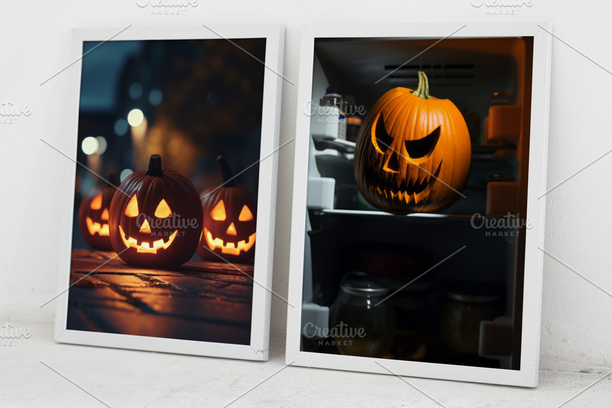 Halloween pumpkins. 45 images, a Holiday Photo by Handmadefont (Photo 9 of 11)