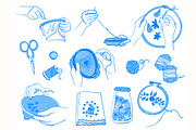 Hoop Embroidery Lineart, a Work Illustration by Carpet Tapete Pretzel (Thumbnail 3 of 6)