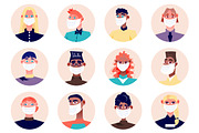 Cartoon People Avatars, an Emoji Icon by alexdndz (Thumbnail 11 of 13)