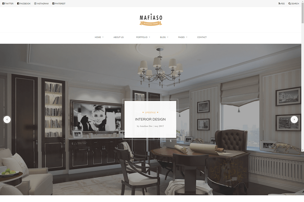 Mafiaso - Creative Blog WP Theme, a WordPress Template by FlyTemplates.com (Photo 12 of 12)