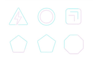Unique collection of geometric, an Illustration by ZinetroN