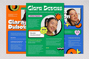 Clara - Resume Template Pack, a Resume Template by Invisual Studio (Thumbnail 4 of 7)